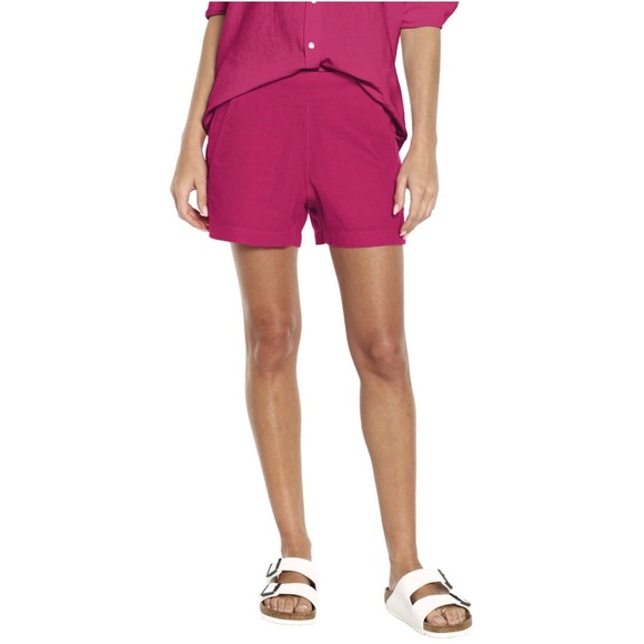 GAP Ladies Linen Shorts - Berry - Size XL - NWT - Picture 2 of 10